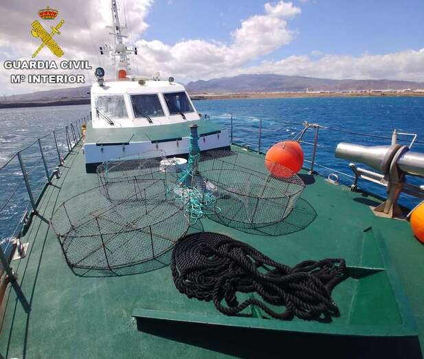 Nasas ilegales (Foto Guardia Civil)